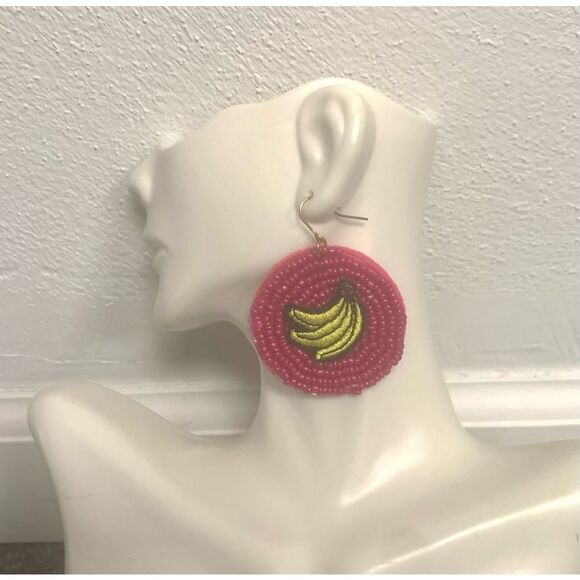 Beaded Statement Earrings - Picture 1 of 3